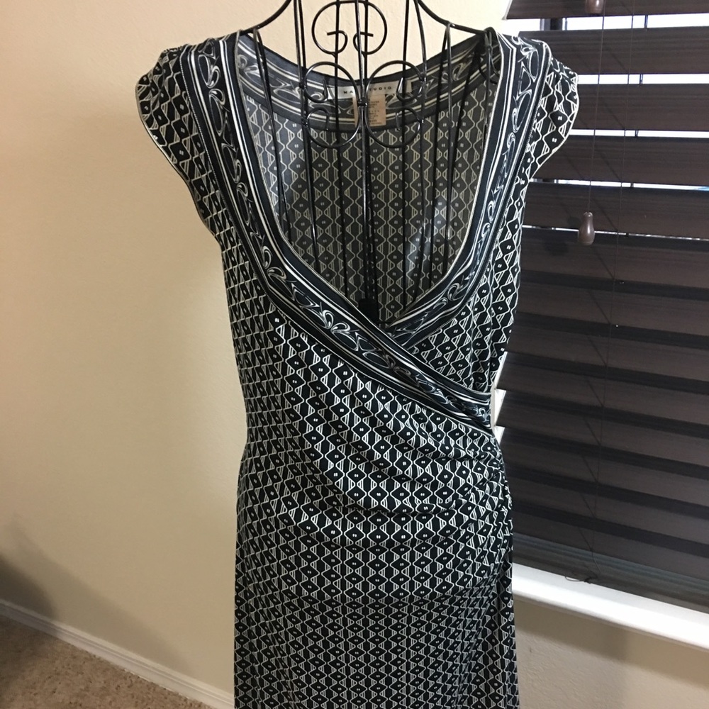 Max Studio Wrap-Look Dress
